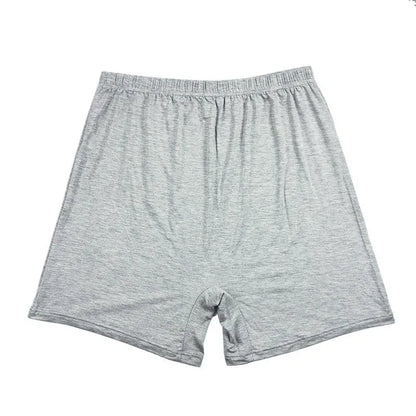 Men's solid colour high-waist boxers in modal fabric laid flat.