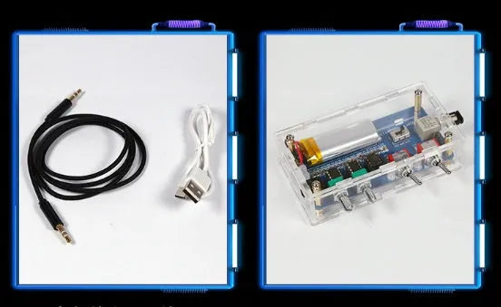 Tesla coil driver board electronics unit with connections for power, audio, and controller