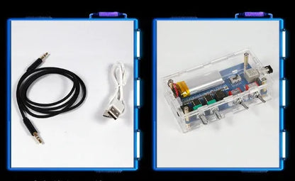 Tesla coil driver board electronics unit with connections for power, audio, and controller