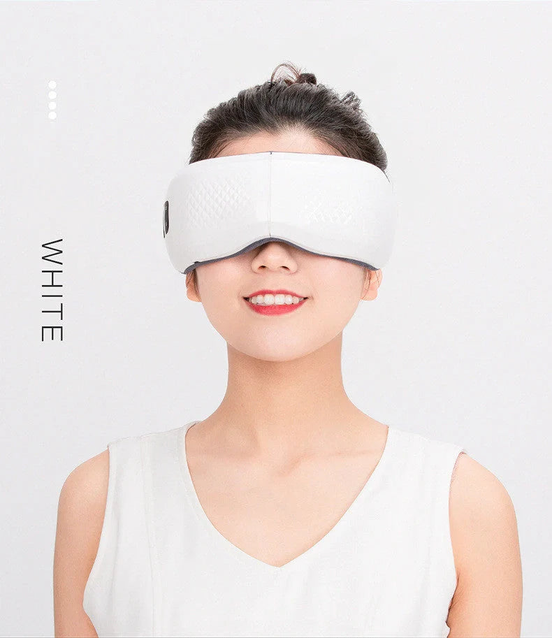 Bluetooth-compatible eye massager with hot compress and kneading functions