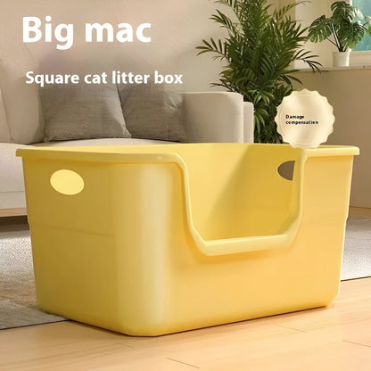 Oversized semi-closed cat litter box in selected colour with free extra-large litter scoop