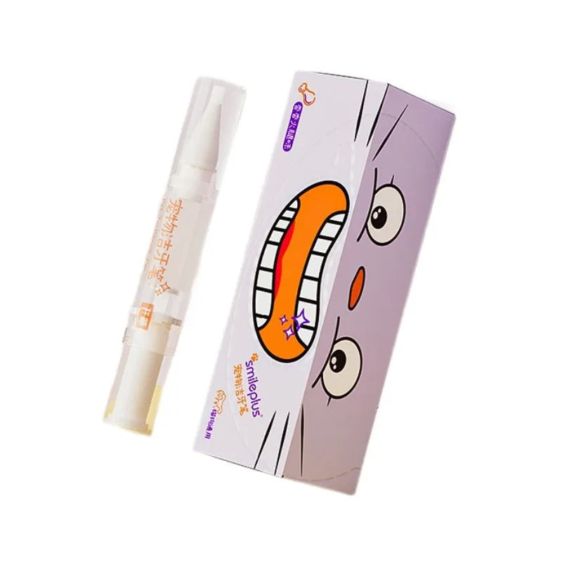 5ml pet toothbrush pen with applicator brush for dog and cat dental cleaning