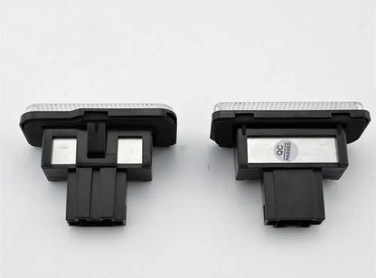 Mercedes Benz LED licence plate light for W203 W211 W219 R171 models showing 18 SMD LEDs