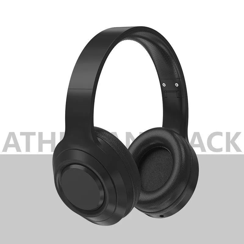 DR58 Bluetooth wireless headset with over-ear design in black colour