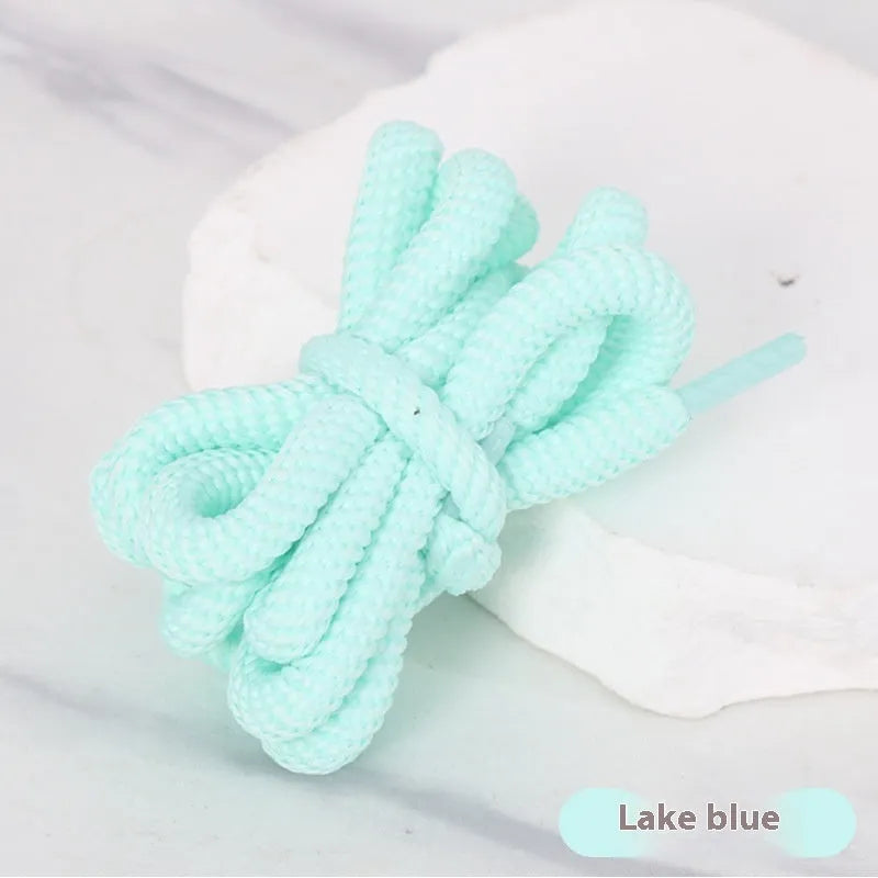 Oval shoelace adapter rope in various colours, showing 1.0cm width and length options for sweatshirts and hats.