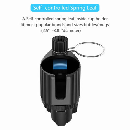 Green car organiser holder for drinks, kettles, and phones with 3.0kg capacity and ABS/PC construction