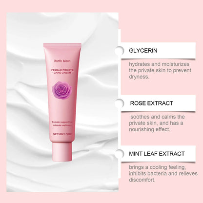Gentle Care Daily Moisturising Cream 50g jar for dry skin with glycerol and rose extract.