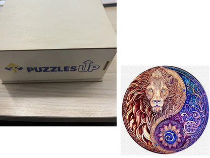 Animal Puzzle Set in A3 size with wooden storage box, vibrant animal designs for educational fun
