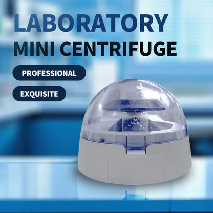 Mini laboratory centrifuge unit with compact 157x170x120mm dimensions and 7000 rpm rotation speed