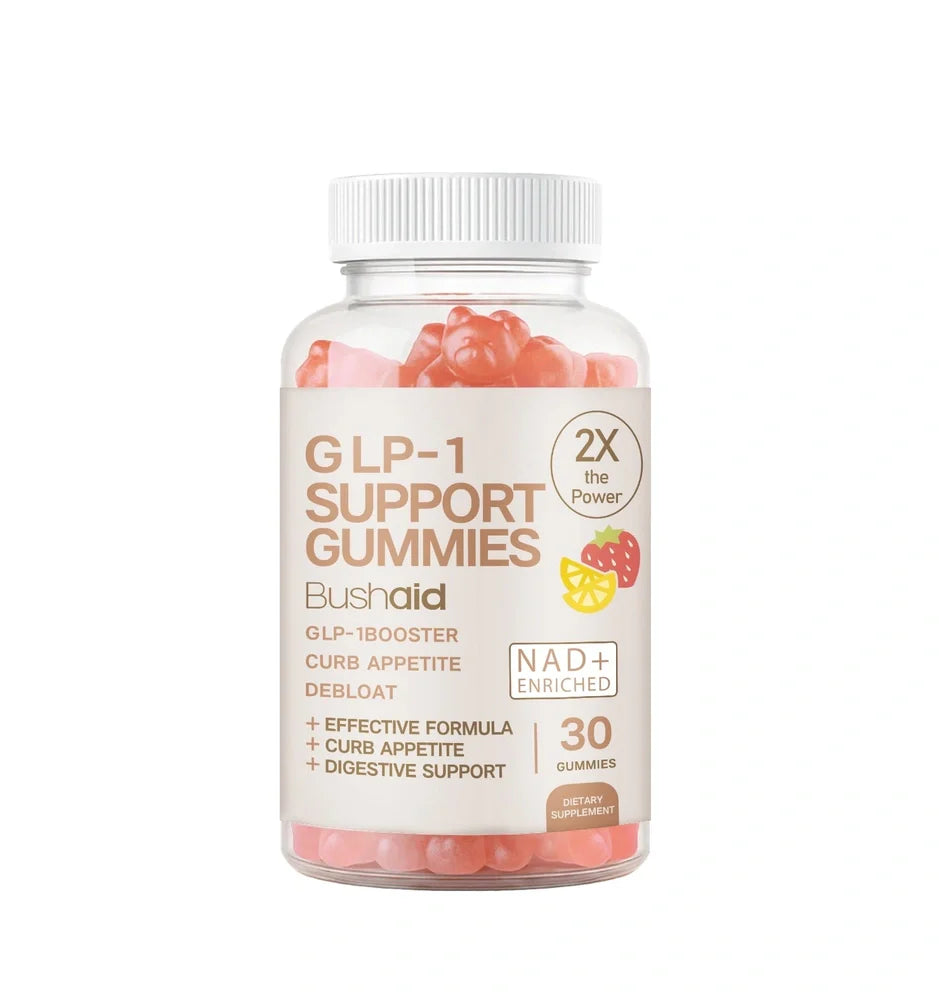 Glp-1 Support Gummies dietary supplement with six active ingredients in 30g package