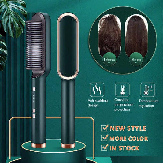 2-in-1 Hair Styler with Tourmaline Ceramic Heating, Intelligent Temperature Control, and Negative Ion Technology