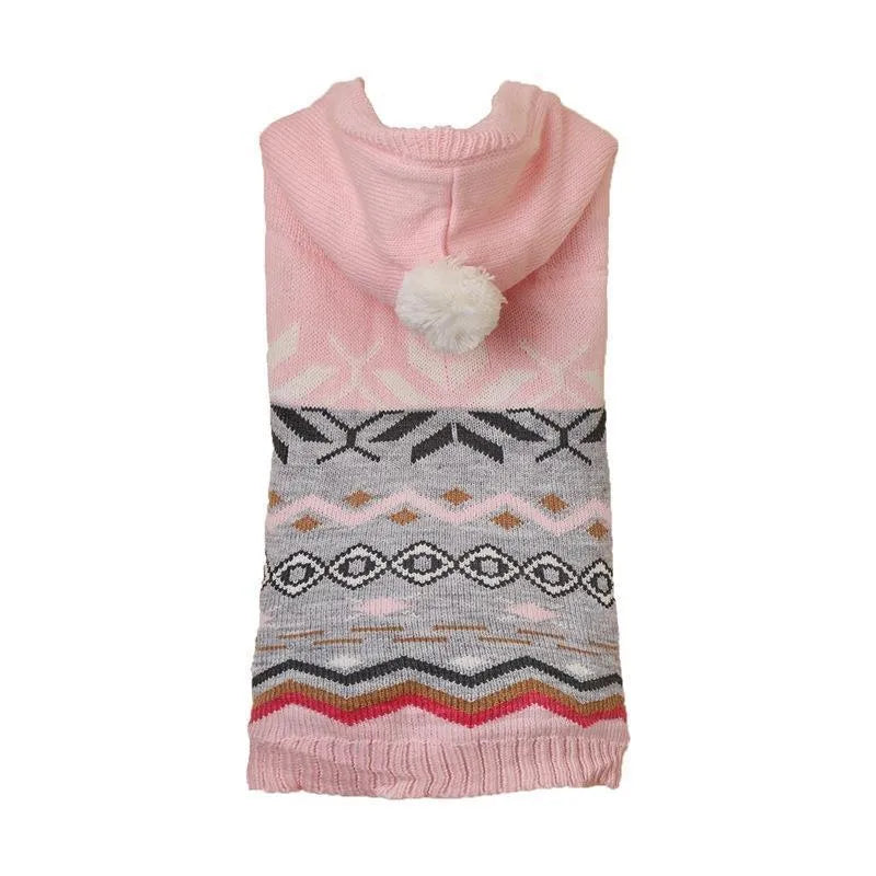 Classic diamond pattern pet sweater for dogs in blue colour