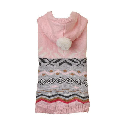 Classic diamond pattern pet sweater for dogs in blue colour