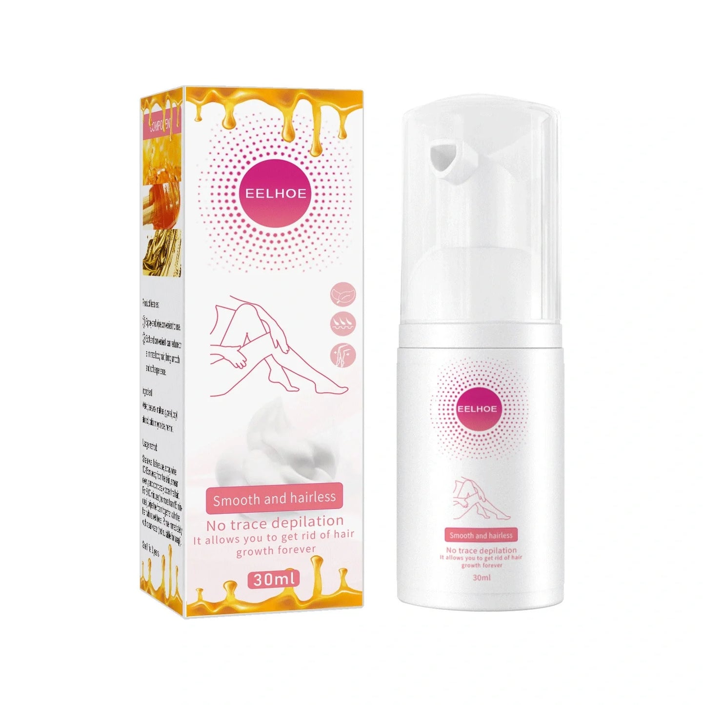 Mu Si Honey Hair Removal Spray for smooth, hair-free skin without irritation