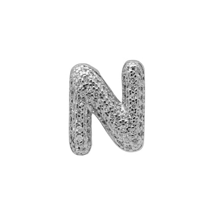 Retro copper bracelet with a letter 'A' charm featuring micro inlaid zircon, shown in a gold finish.