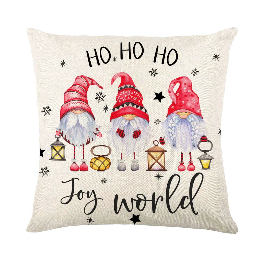 Cozy snowflake throw pillow covers with vibrant holiday designs in multiple color options