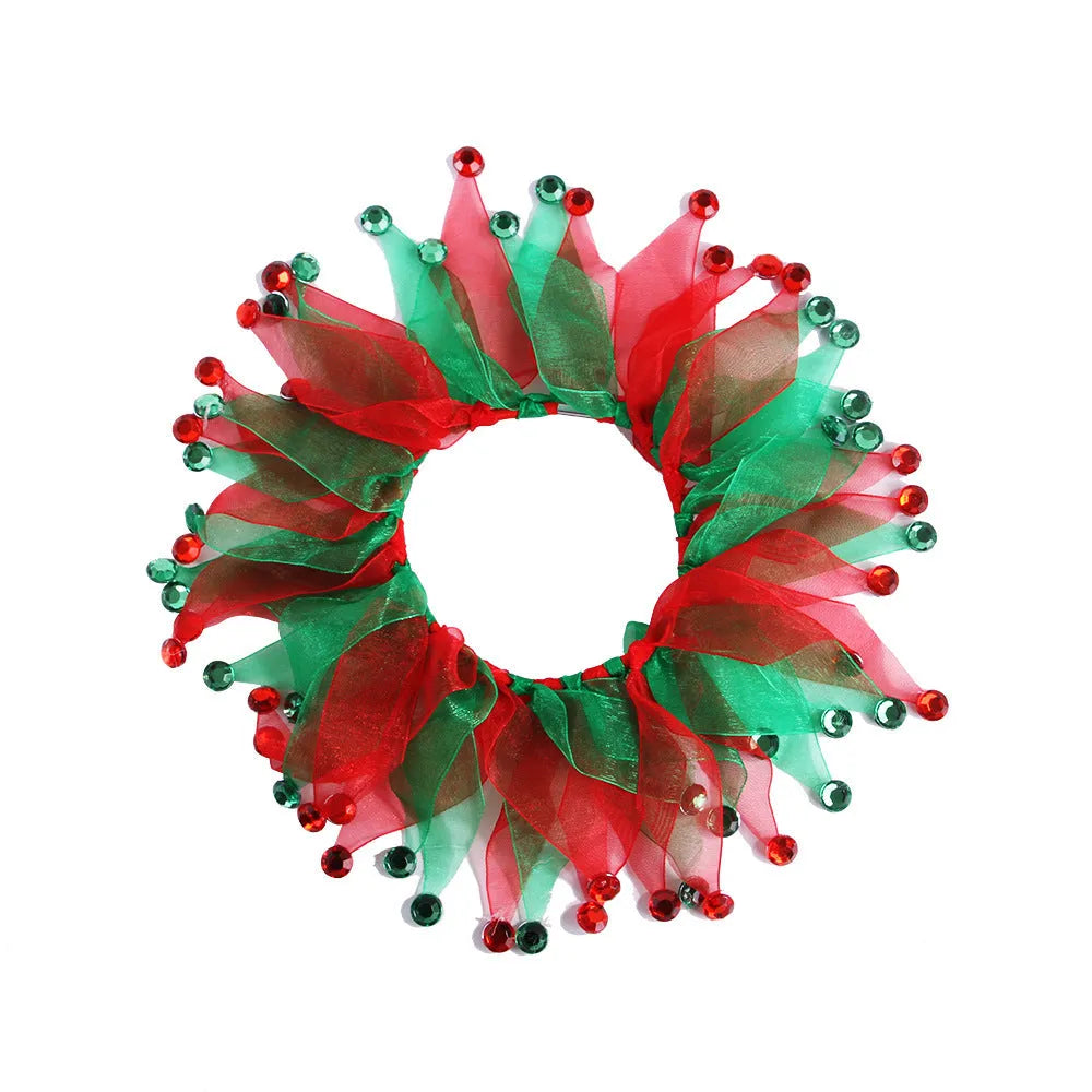 Tie-dye cloth dog collar in seasonal Christmas and Halloween colour designs