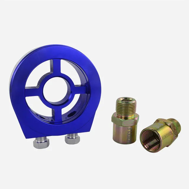Universal aluminium alloy oil pressure gauge adapter in multiple colour options