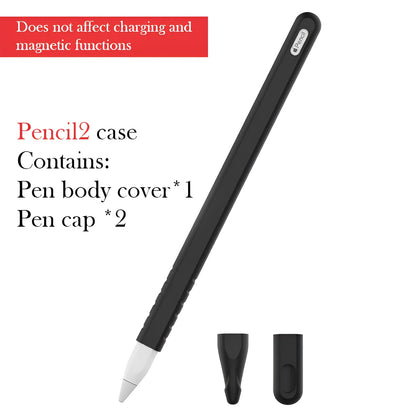 Silicone stylus pen case for Apple Pencil and iPad compatible pens, TEP solid colour sleeve, one pen case
