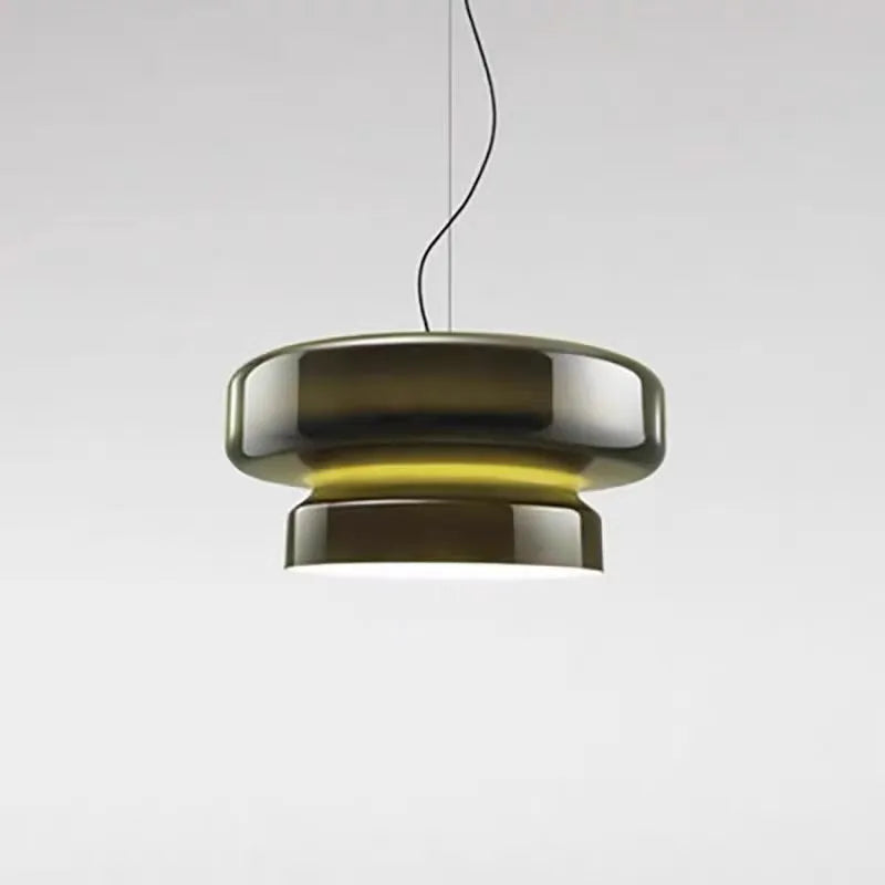 Modern glass chandelier ceiling light with 36cm dimensions in four colour options