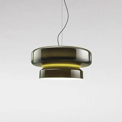 Modern glass chandelier ceiling light with 36cm dimensions in four colour options