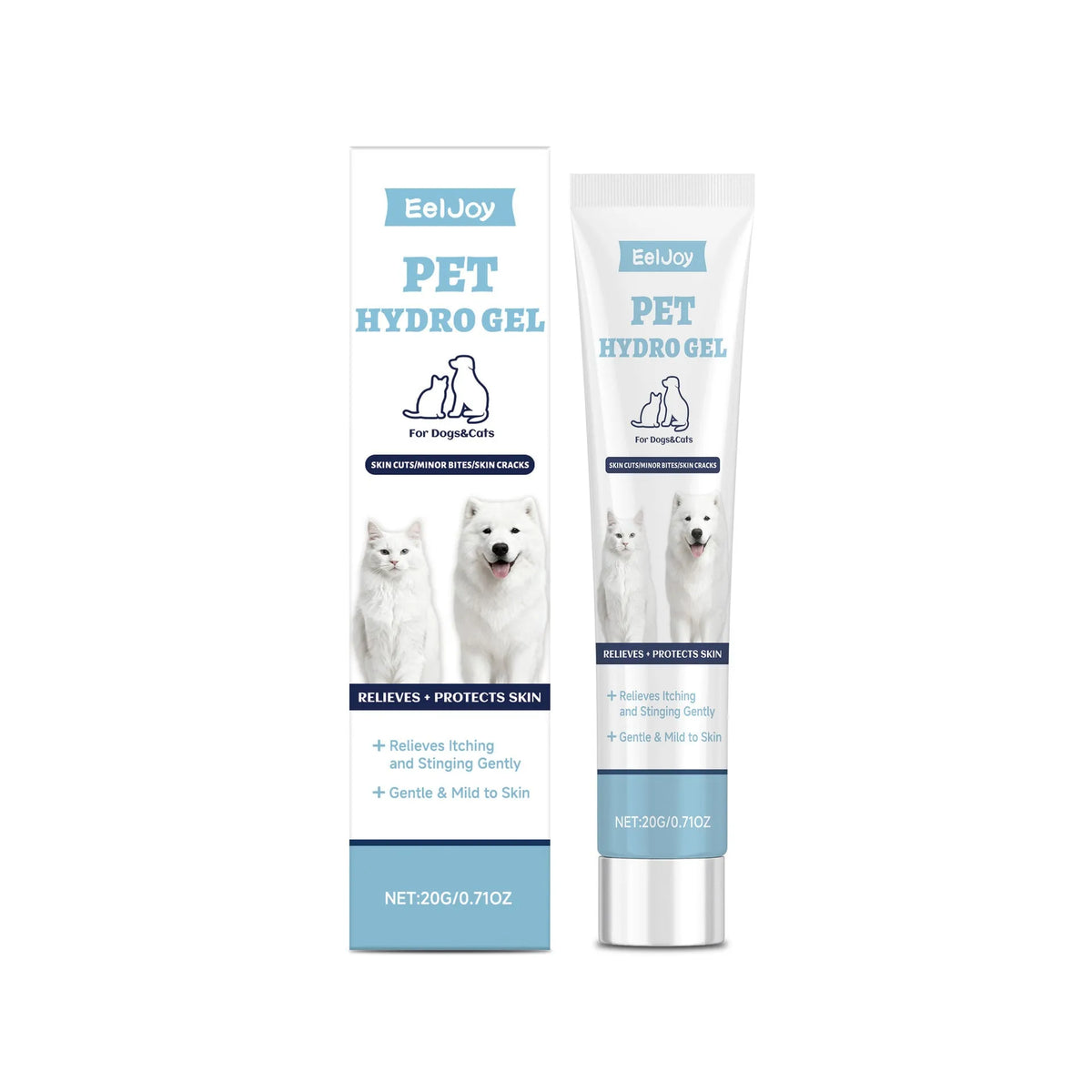 20g Pet Hydro Gel tube for dogs and cats with allantoin and panthenol soothing skin care