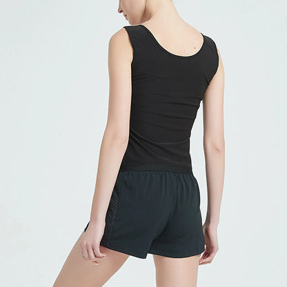 Women's black zip vest shapewear sweatshirt for stormy weather comfort and style