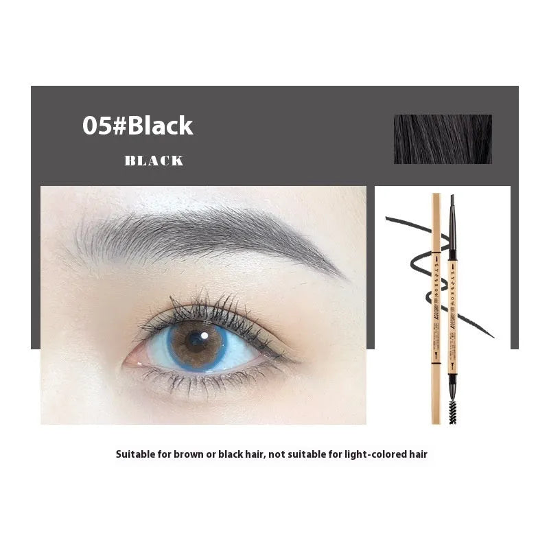 Small Gold Chopsticks ultra-fine eyebrow pencil in five shades for precise brow definition