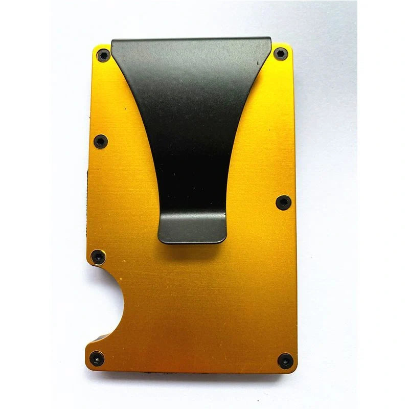Sleek carbon fibre wallet with aluminium alloy card holder in various colours