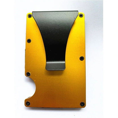 Sleek carbon fibre wallet with aluminium alloy card holder in various colours