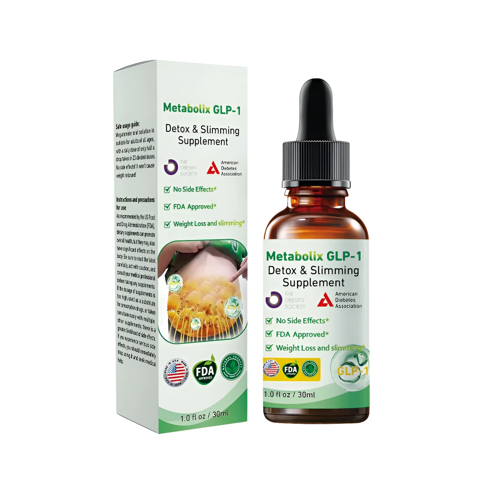 30ml Body Care Drops nursing bottle with mild ingredients for female and male skincare