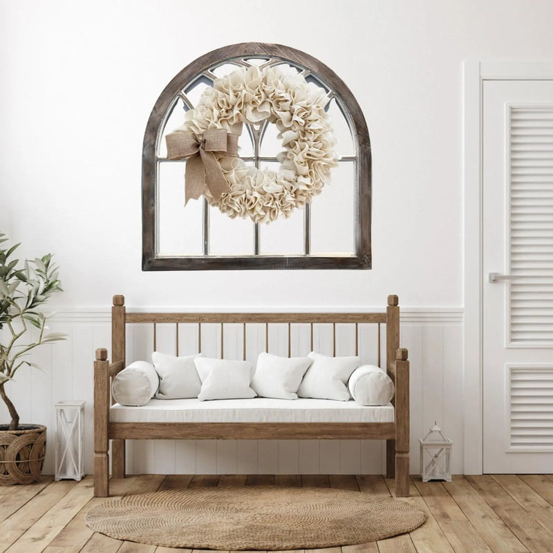 Linen Garland Door Hanging Decoration with Plastic Cloth Modern Simplicity Style Half-Handmade Semi-Mechanical Process for Home Wall and Door Display