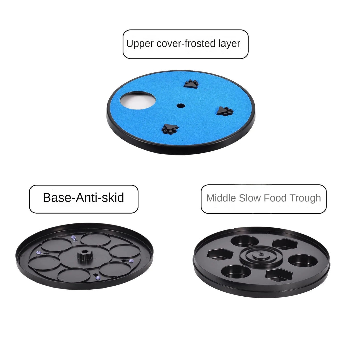 Dog nail file board with rotatable sandpaper surface and suction cup base