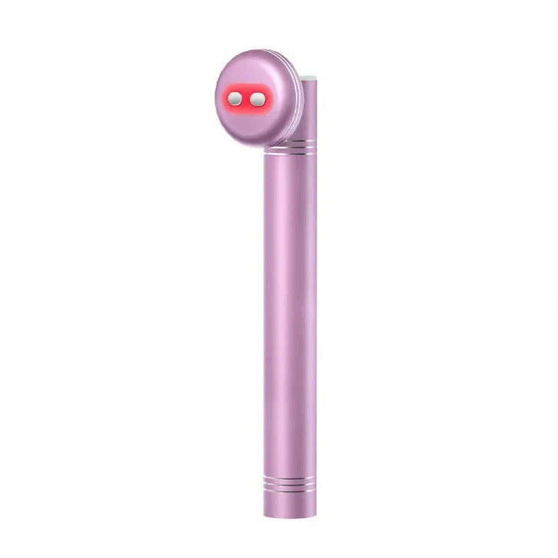 Facial lifting eye beauty instrument with vibration function and colour light therapy, aluminium alloy plastic construction