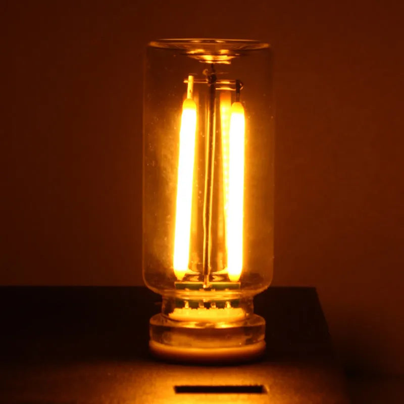 Transparent USB touch control night lamp with 22mm diameter glass housing