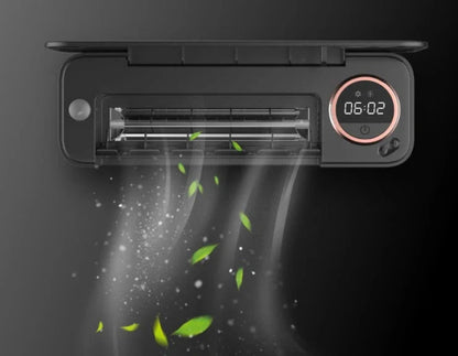 Rechargeable UV Toothbrush Sanitizer with LED Display and Wall Mount for Bathroom Accessories
