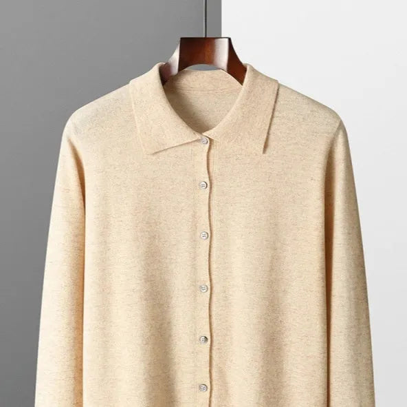 Men's Collar Button Solid Colour Inner Wear Shirt Long Sleeve Regular Fit Cardigan Style Light Business Autumn Layering Top for Youth in Black Flower Blue Beige Light Grey Camel