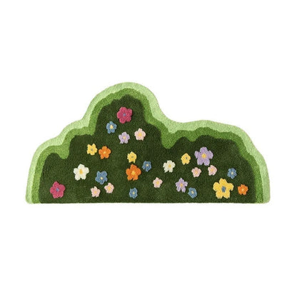 Premium plush area rug with soft acrylic fibers, non-slip backing, and unique floral pattern for living room, bedroom, and home decor
