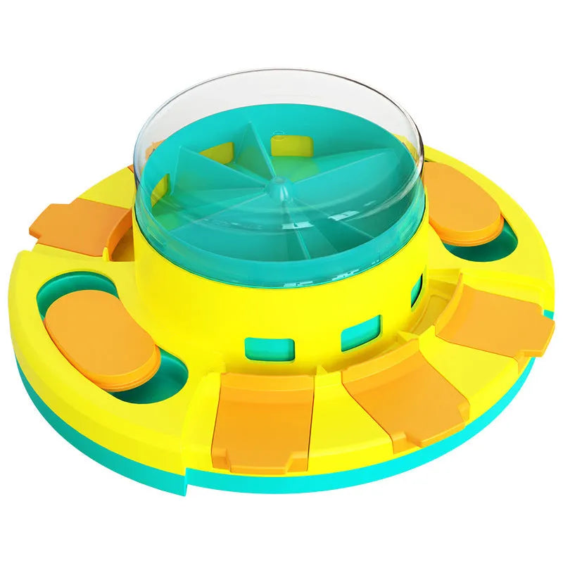 Plastic pet toy range with leaky bear dog toy, bulb tumbler cat toy, and sound teether ball in multiple colours