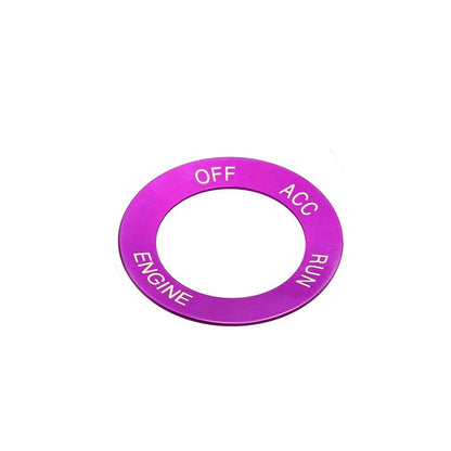 Aluminium alloy decorative ring for Dodge Challenger and Grand Cherokee air conditioning knobs in multiple colours.