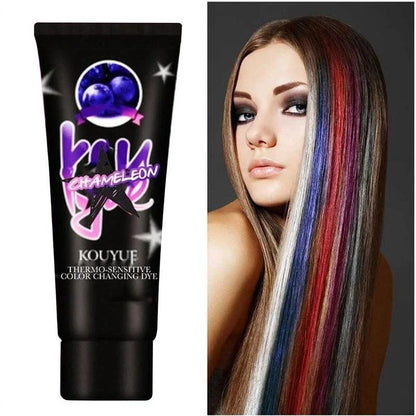 Professional Thermochromic Hair Dye Cream with colour changing effect