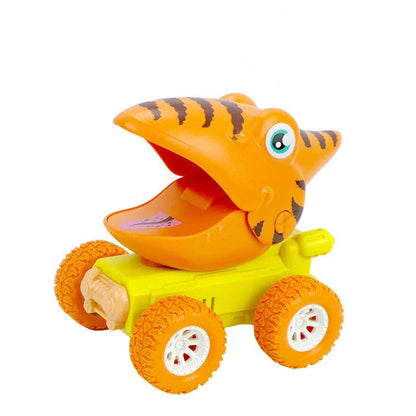 Dinosaur Push Car Sliding Animal Toy Car in various designs including dinosaurs, owls, and snails