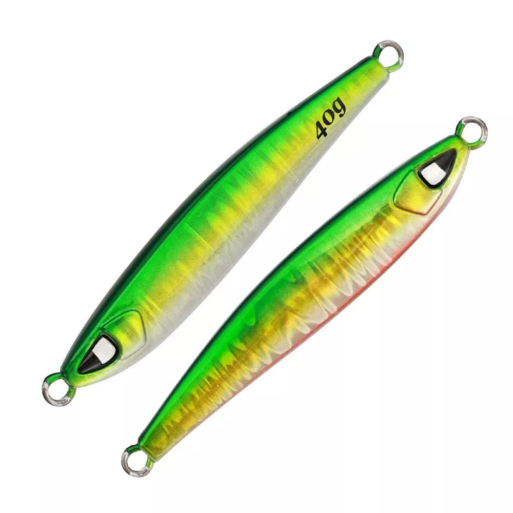 Sea Fishing Long Shot Iron Bait in various colours and weights