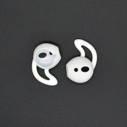 Silicone ear caps for Apple AirPods wireless earphones in multiple colours showing left and right ear options