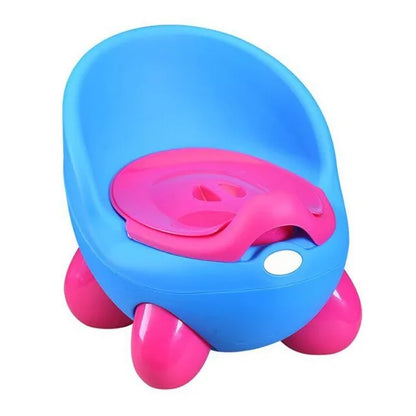 Dandan children's cartoon baby stool toilet in a choice of six colours including red, blue, and pastel pink.
