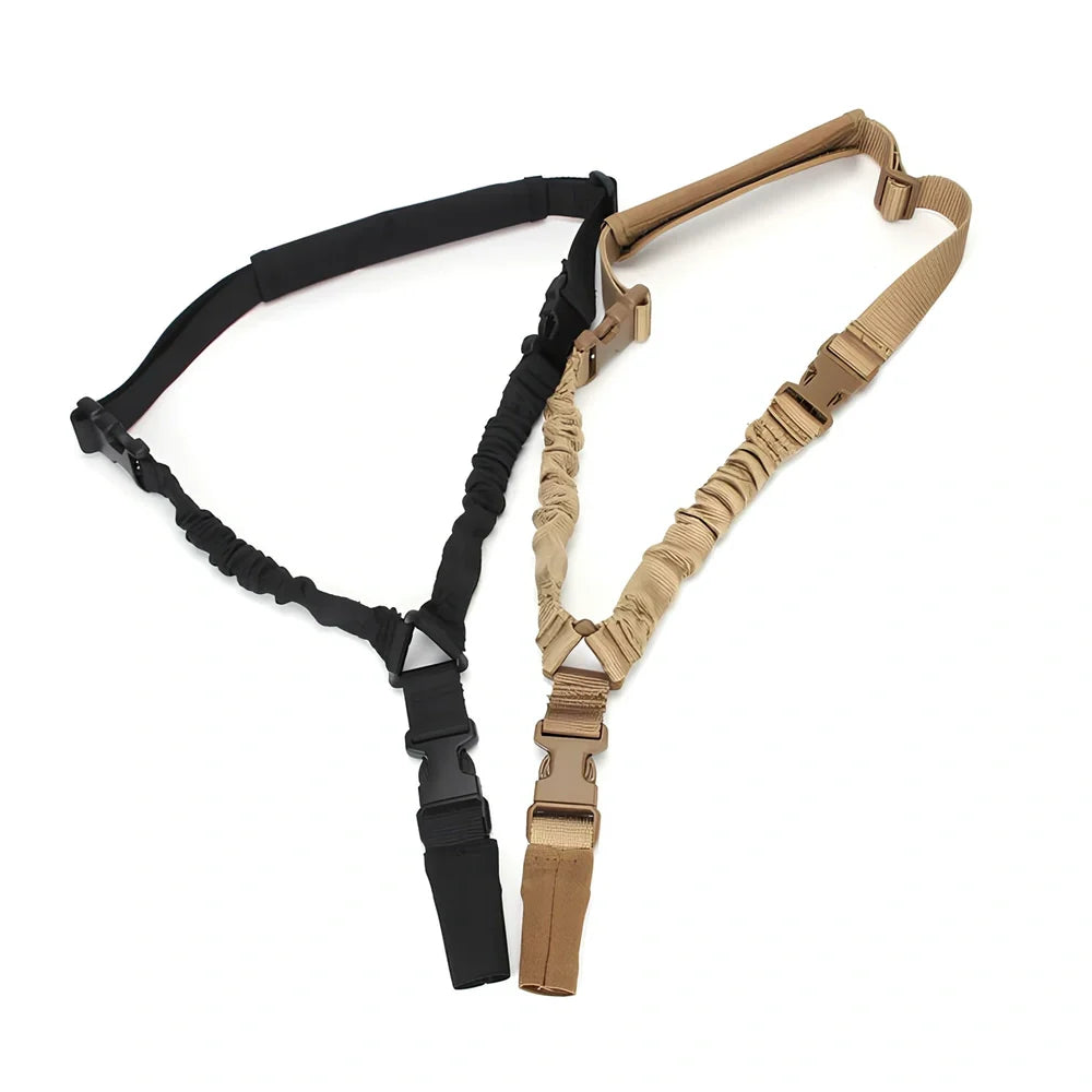 OD green adjustable high density nylon pistol sling lanyard with metal buckle, 250g weight, 175cm length for tactical carry