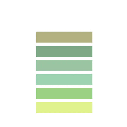 Morandi Japanese paper tape set of 6 rolls, 9mm x 3m, in ten muted colour options