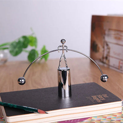 Elegant Balance Iron Man Tumbler with Captivating Swinging Motion and Stainless Steel Construction
