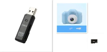 X2 HD mini digital camera for kids in silicone case with lanyard, shown capturing photo on 2-inch screen.