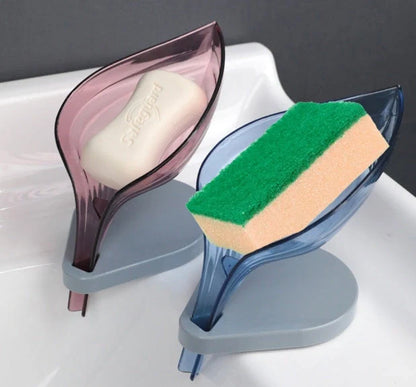 ABS soap holder with suction cup in various colours for sink organisation